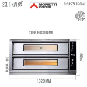 Pica pec sa dve etaze Moretti Forni iDeck PD 105.105