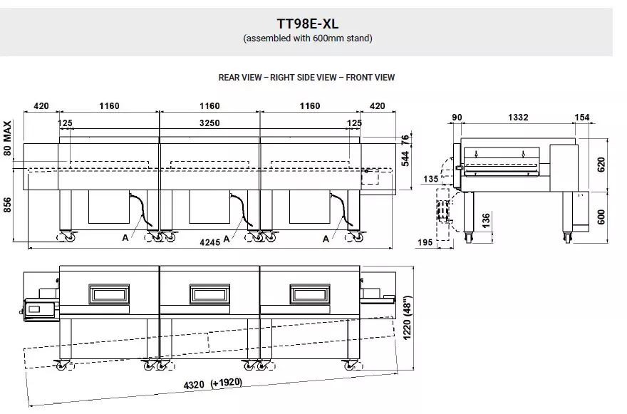 Tunel pica pec Moretti Forni TT98E-XL - Serie-T - Image 4