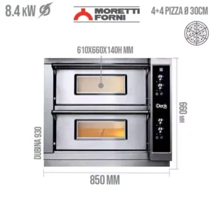 Pica pec sa dve etaze Moretti Forni iDeck iD-D 60.60