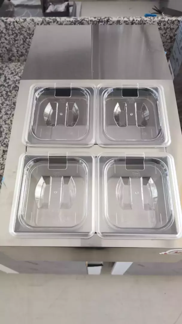 Salatara vitrina za priloge 4 ukusa PINRTR-4